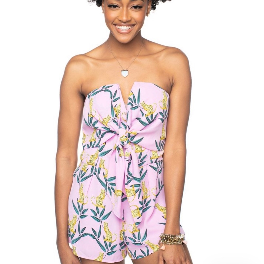Jungle cat romper